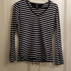 Stripped long sleeve shirt